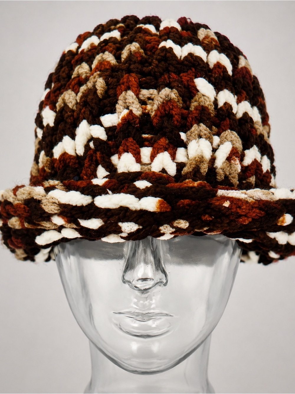 Chunky Knit Chenille Crochet Hat